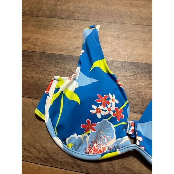 Roxy Floral Bikini Top Woman’s Size XL NEW - Picture 2 of 11
